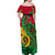 Vanuatu Islands Off Shoulder Maxi Dress Polynesian Tattoo and Sea Turtle LT9 - Polynesian Pride