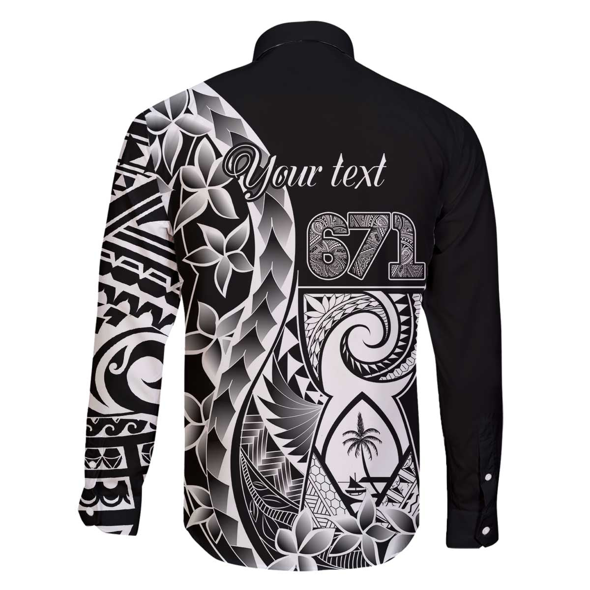 671 Guam Personalised Family Matching Off Shoulder Short Dress and Hawaiian Shirt Latte Stone Tribal LT9 - Polynesian Pride