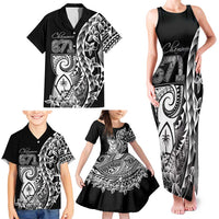 671 Guam Personalised Family Matching Tank Maxi Dress and Hawaiian Shirt Latte Stone Tribal LT9 - Polynesian Pride