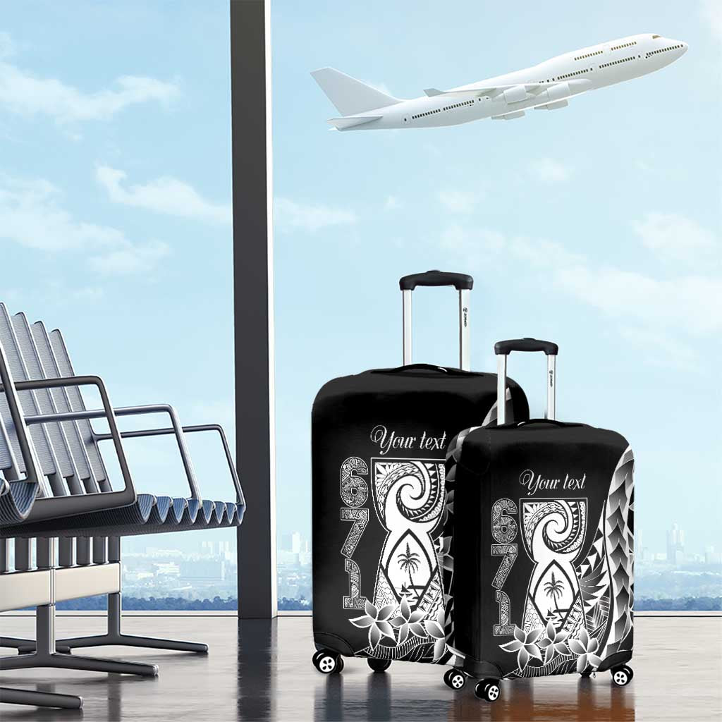 671 Guam Personalised Luggage Cover Latte Stone Tribal