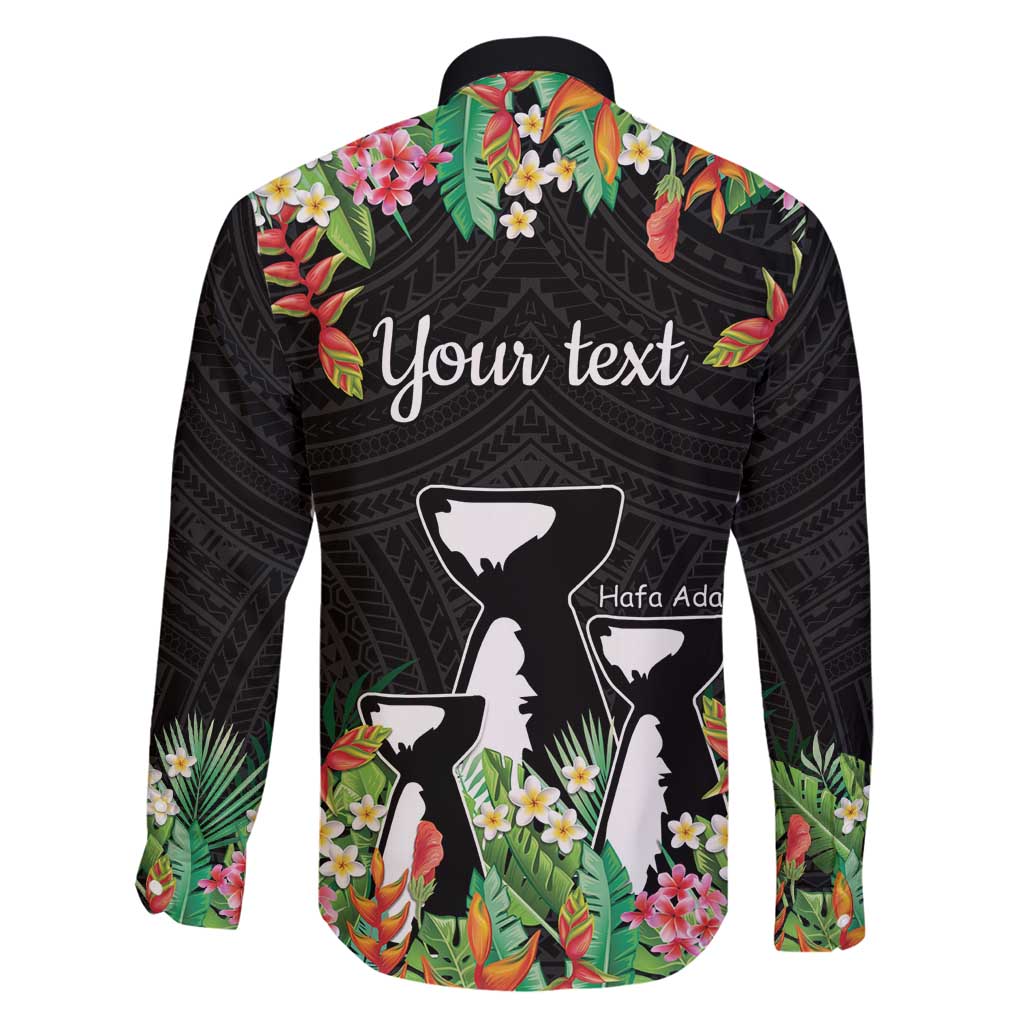 671 Guam Personalised Family Matching Off Shoulder Maxi Dress and Hawaiian Shirt Latte Stone and Tropical Flowers LT9 - Polynesian Pride