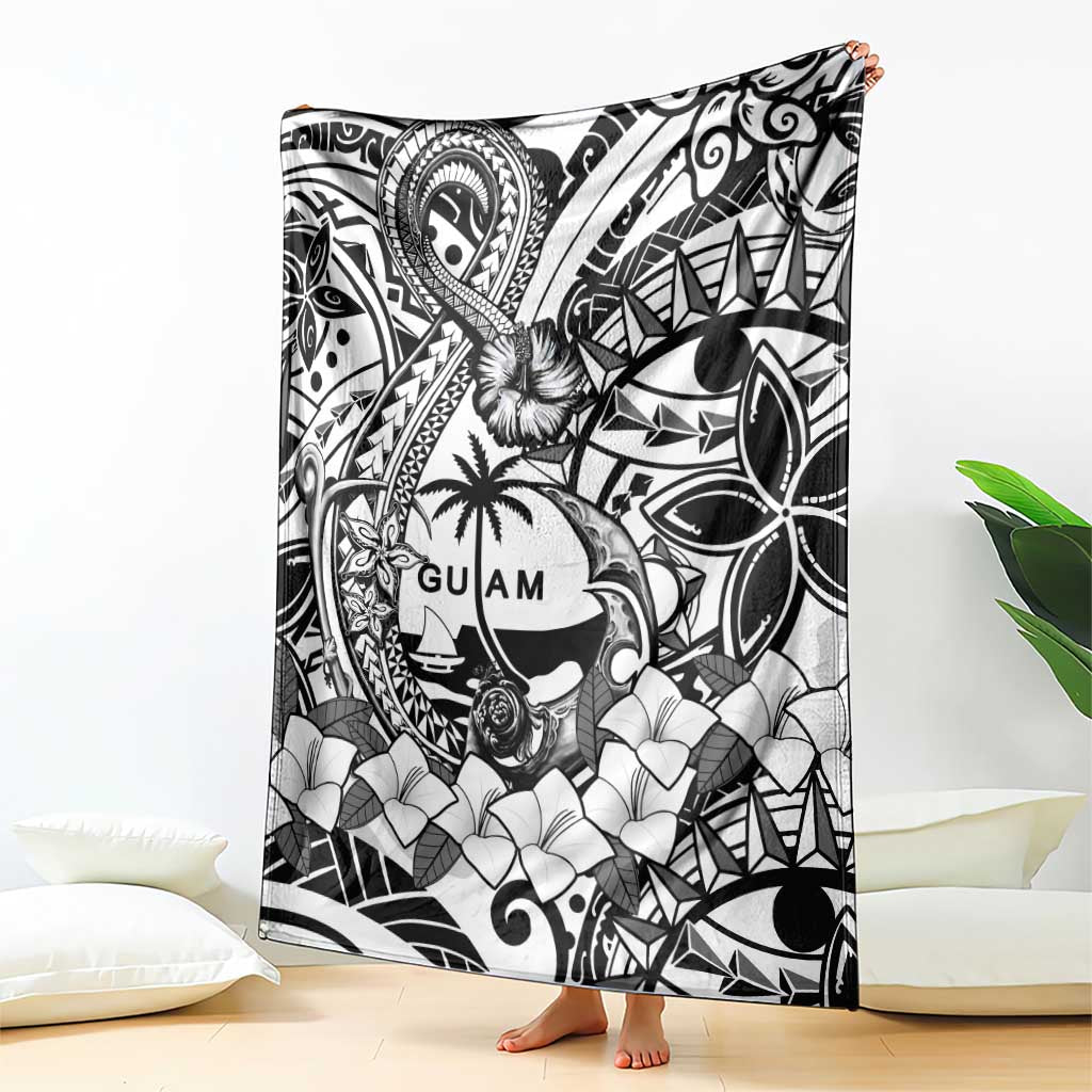 Guam Hafa Adai Guasali Flowers Blanket