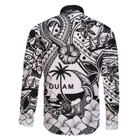 Guam Hafa Adai Guasali Flowers Family Matching Long Sleeve Bodycon Dress and Hawaiian Shirt LT9 - Polynesian Pride