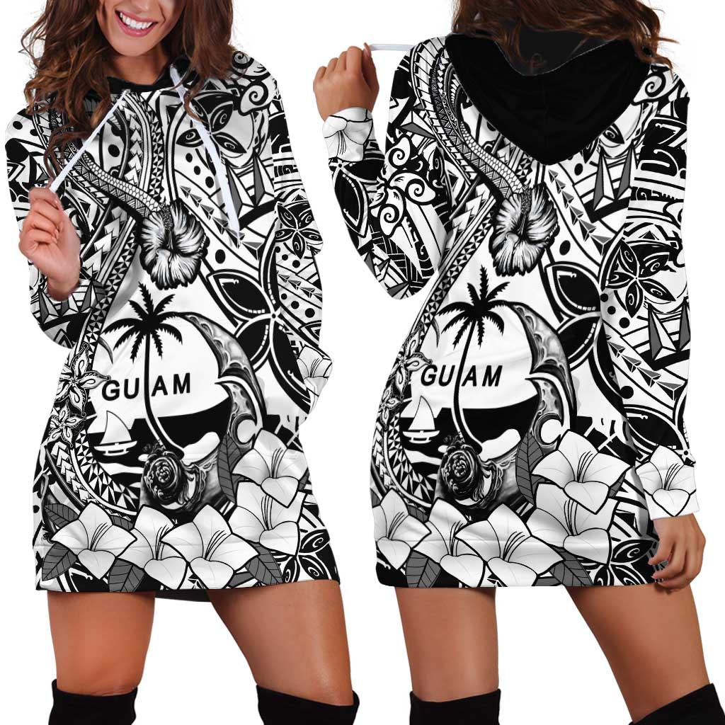 Guam Hafa Adai Guasali Flowers Hoodie Dress