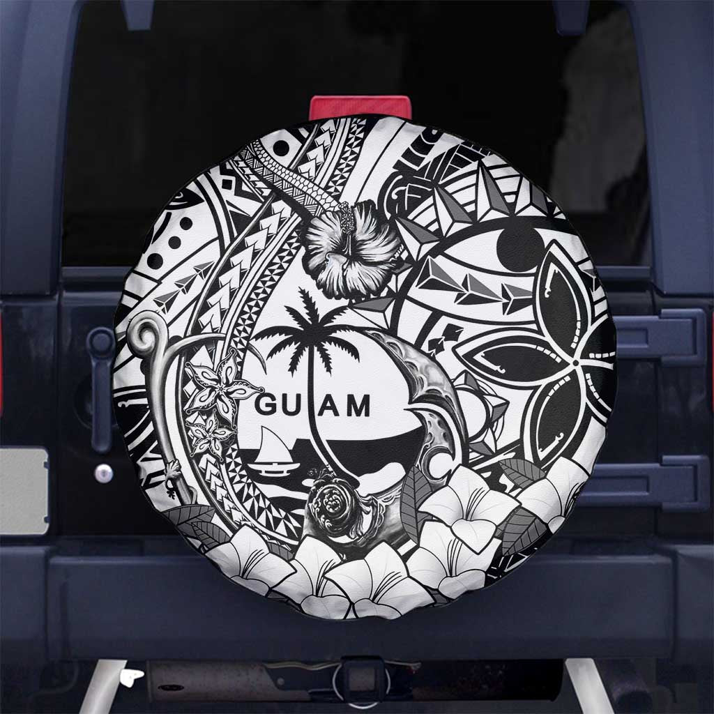 Guam Hafa Adai Guasali Flowers Spare Tire Cover
