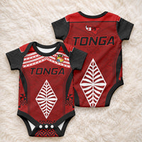 Tonga Rugby Baby Onesie Go Champions World Cup 2023 Ngatu Unique LT9 - Polynesian Pride