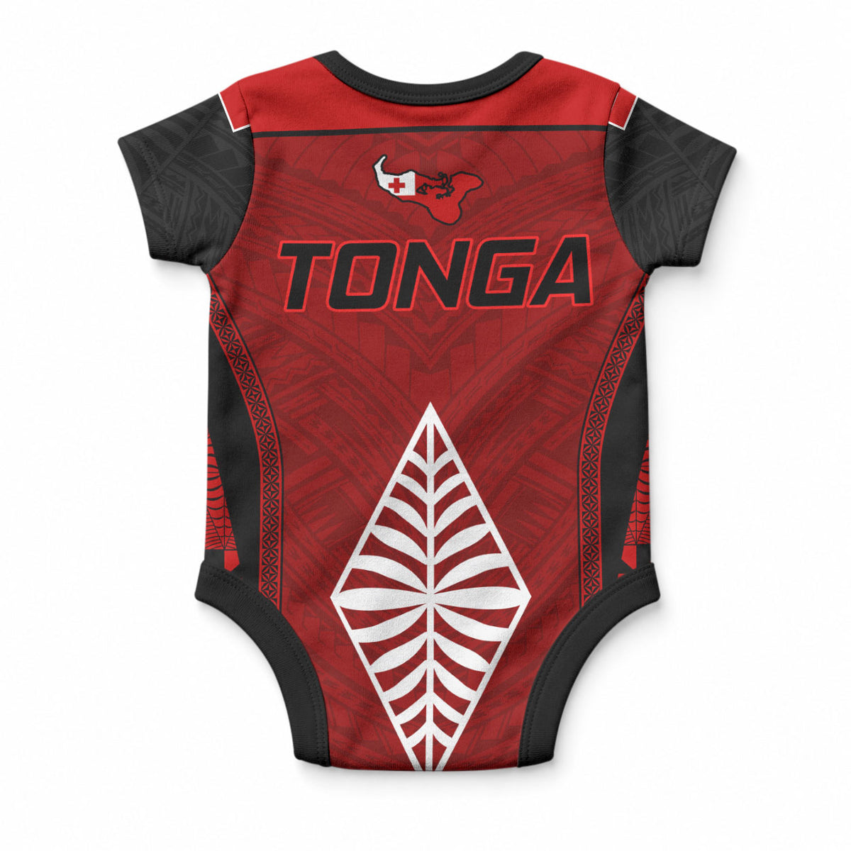 Tonga Rugby Baby Onesie Go Champions World Cup 2023 Ngatu Unique LT9 - Polynesian Pride