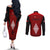 Tonga Rugby Couples Matching Off The Shoulder Long Sleeve Dress and Long Sleeve Button Shirts Go Champions World Cup 2023 Ngatu Unique LT9 - Polynesian Pride