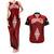 Tonga Rugby Couples Matching Tank Maxi Dress and Hawaiian Shirt Go Champions World Cup 2023 Ngatu Unique LT9 Red - Polynesian Pride