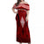 Tonga Rugby Off Shoulder Maxi Dress Go Champions World Cup 2023 Ngatu Unique LT9 Women Red - Polynesian Pride