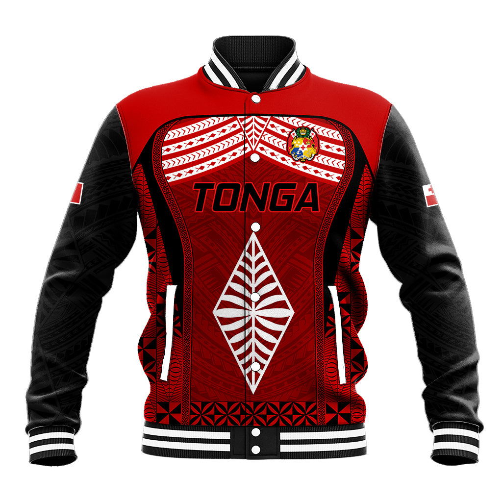 Custom Tonga Rugby Baseball Jacket Go Champions World Cup 2023 Ngatu Unique LT9 Unisex Red - Polynesian Pride