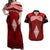 Custom Tonga Rugby Couples Matching Off Shoulder Maxi Dress and Hawaiian Shirt Go Champions World Cup 2023 Ngatu Unique LT9 Red - Polynesian Pride