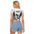Fiji Rugby Raglan Cropped T Shirt Go Champions World Cup 2023 Tapa Unique White Vibe LT9 - Polynesian Pride