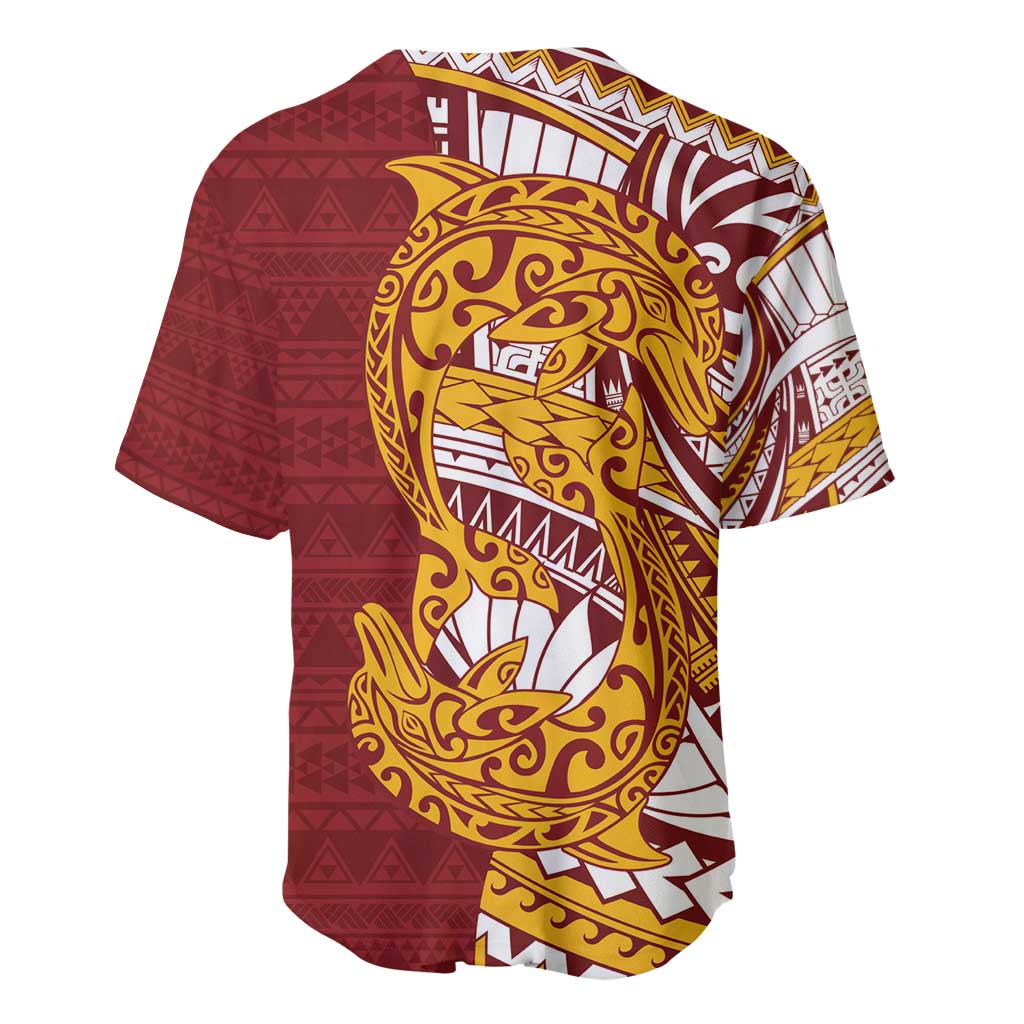 Couple Dolphins Maori Motif Baseball Jersey LT9 - Polynesian Pride