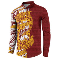 Couple Dolphins Maori Motif Button Sweatshirt - Polynesian Pride