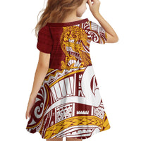 Couple Dolphins Maori Motif Family Matching Off The Shoulder Long Sleeve Dress and Hawaiian Shirt LT9 - Polynesian Pride