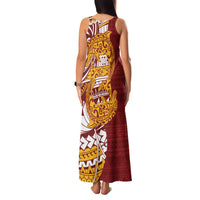Couple Dolphins Maori Motif Family Matching Tank Maxi Dress and Hawaiian Shirt LT9 - Polynesian Pride