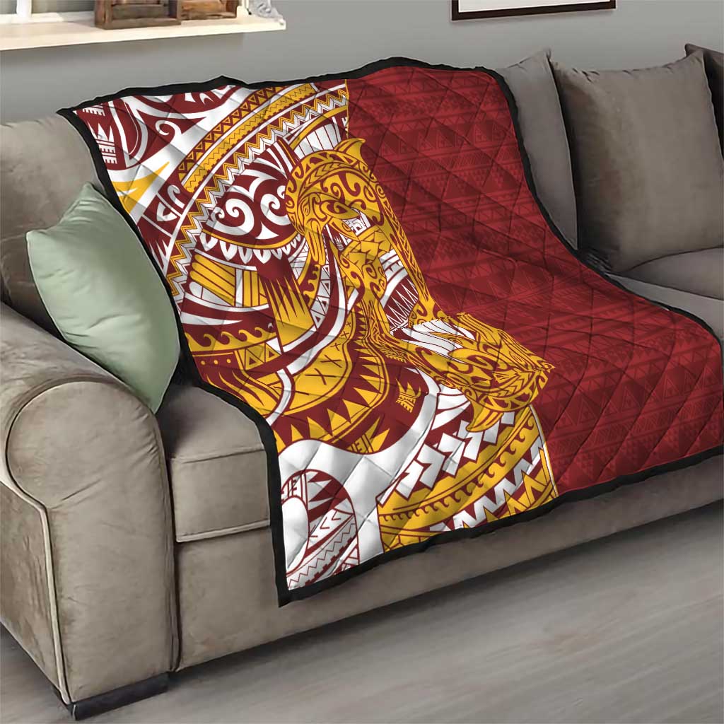 Couple Dolphins Maori Motif Quilt - Polynesian Pride
