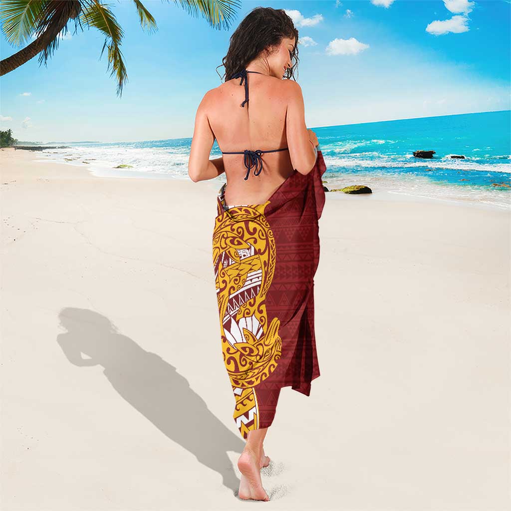 Couple Dolphins Maori Motif Sarong - Polynesian Pride