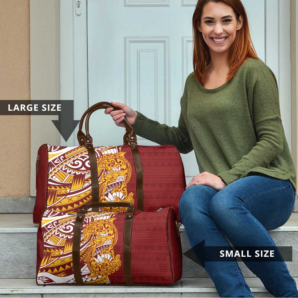 Couple Dolphins Maori Motif Travel Bag - Polynesian Pride