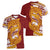 Couple Dolphins Maori Motif Women V-Neck T-Shirt - Polynesian Pride