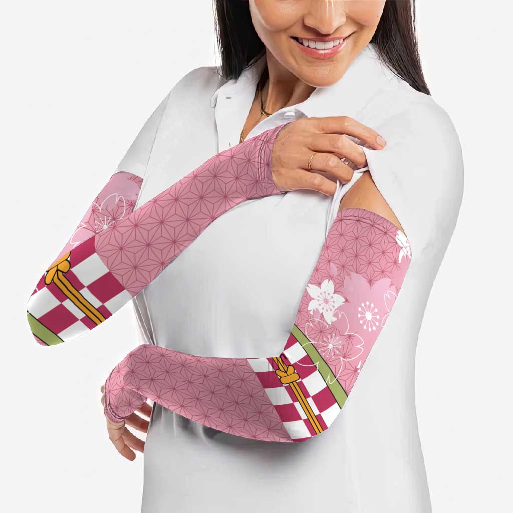 Japanese Asanoha Pattern Arm Sleeves Charm Against Evil Spirits - Polynesian Pride