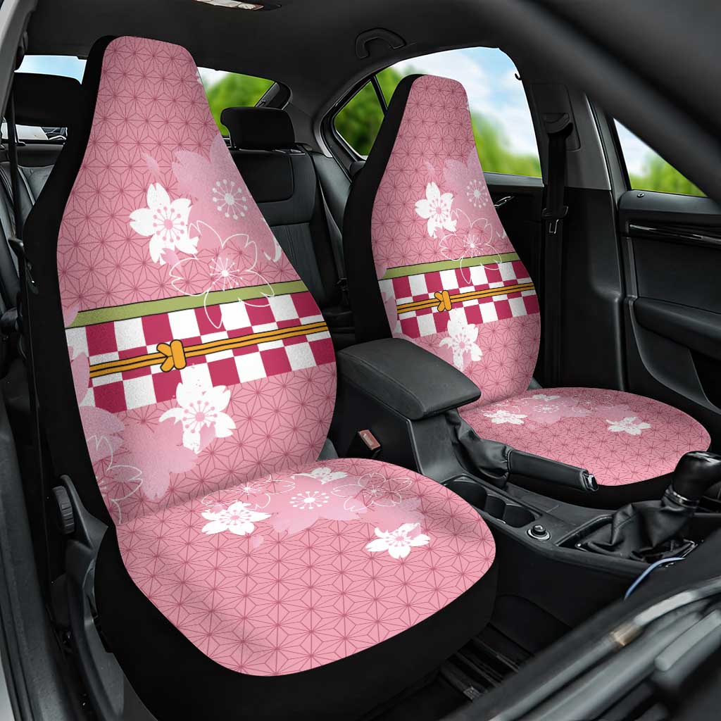 Japanese Asanoha Pattern Car Seat Cover Charm Against Evil Spirits - Polynesian Pride