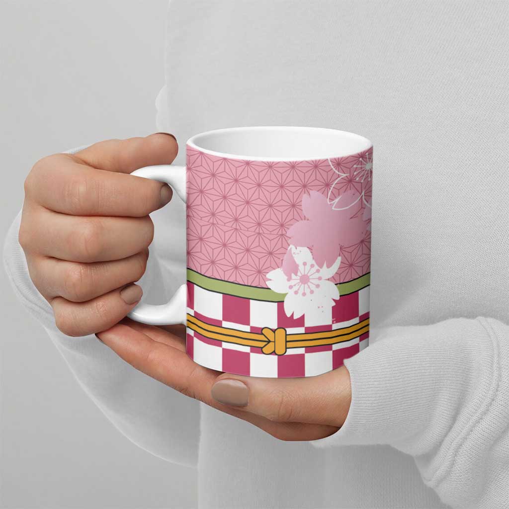 Japanese Asanoha Pattern Ceramic Mug Charm Against Evil Spirits - Polynesian Pride