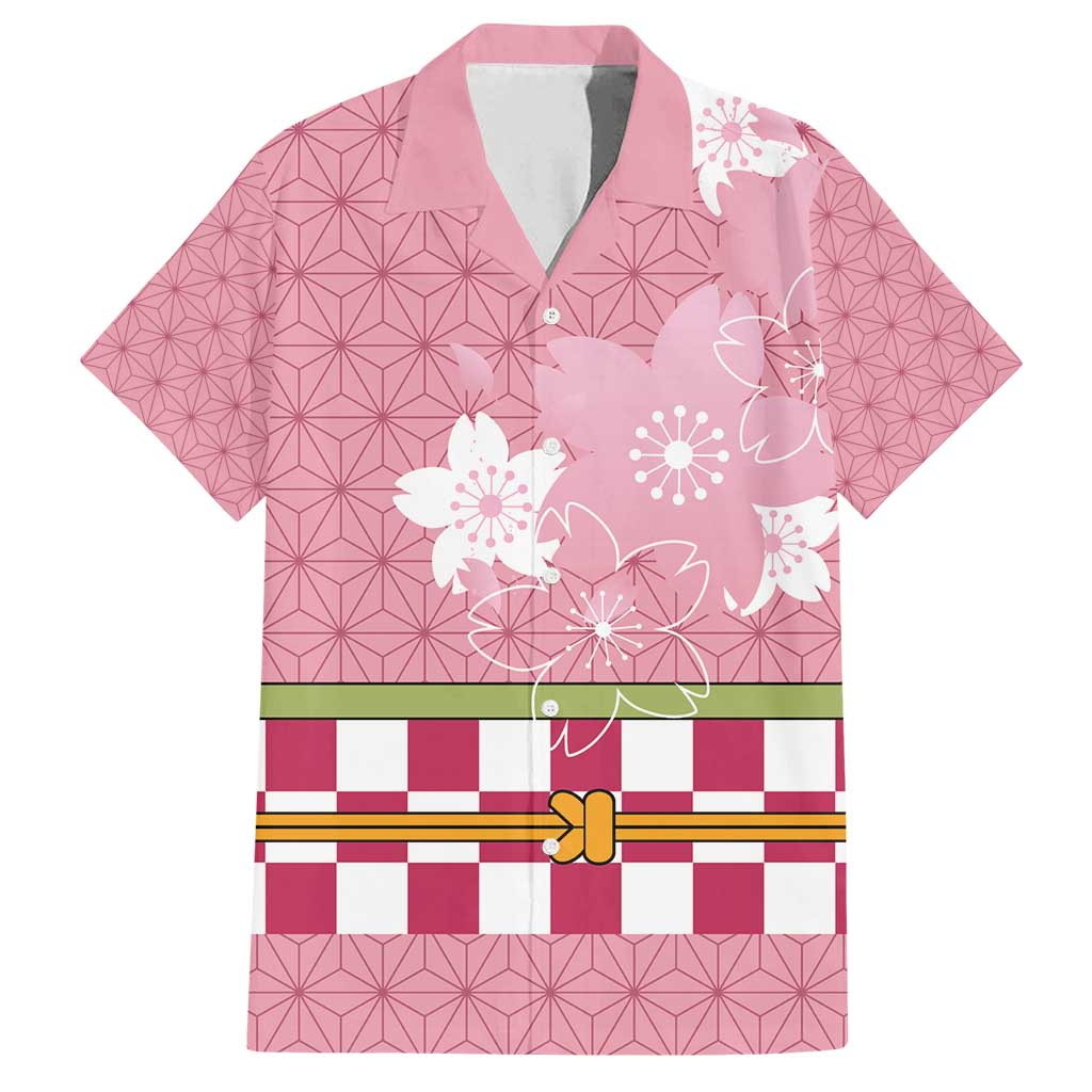 Japanese Asanoha Pattern Family Matching Off Shoulder Maxi Dress and Hawaiian Shirt Charm Against Evil Spirits - Polynesian Pride