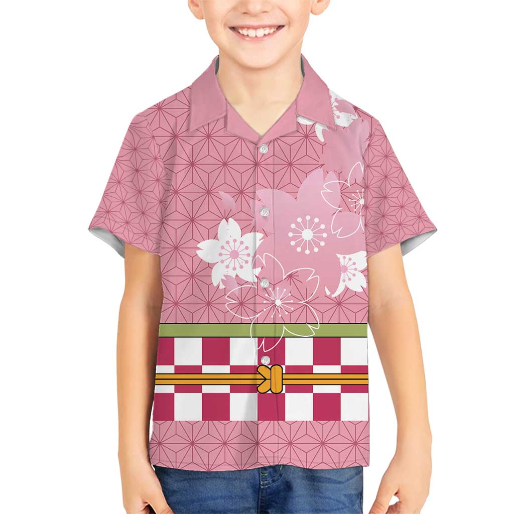 Japanese Asanoha Pattern Family Matching Off Shoulder Maxi Dress and Hawaiian Shirt Charm Against Evil Spirits - Polynesian Pride