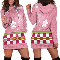 Japanese Asanoha Pattern Hoodie Dress Charm Against Evil Spirits - Polynesian Pride