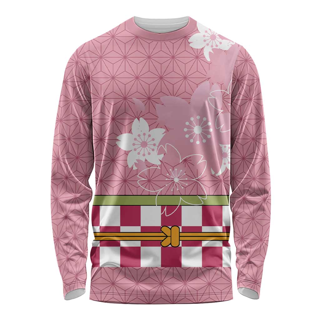 Japanese Asanoha Pattern Long Sleeve Shirt Charm Against Evil Spirits - Polynesian Pride