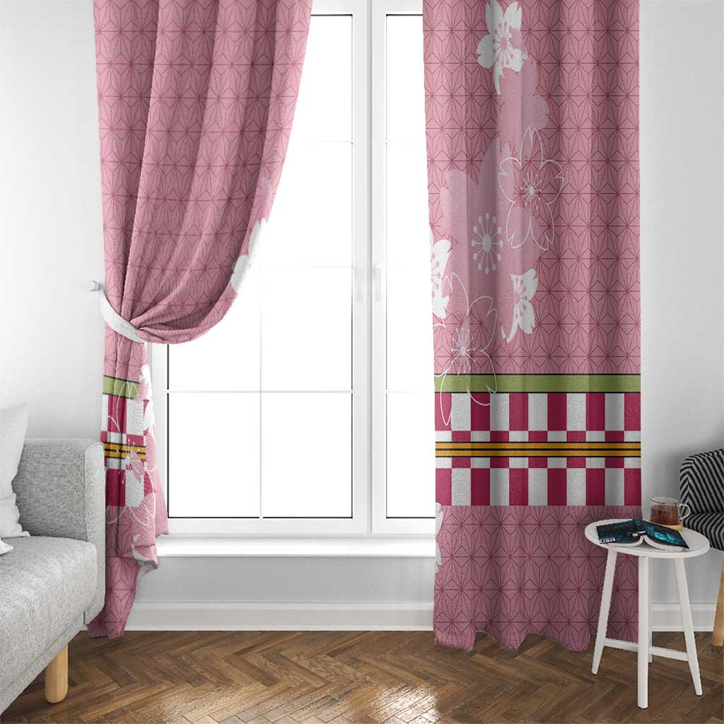 Japanese Asanoha Pattern Window Curtain Charm Against Evil Spirits - Polynesian Pride