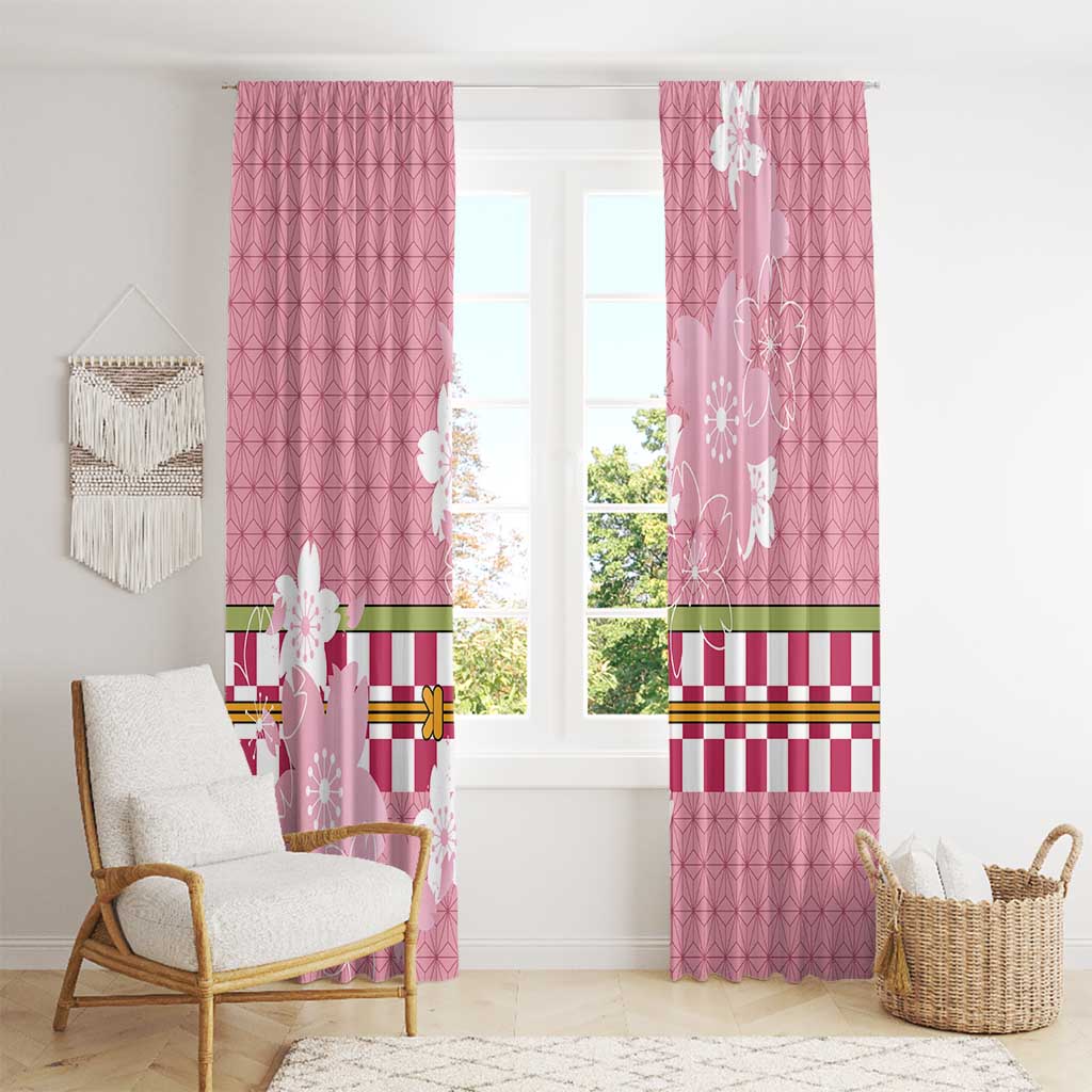 Japanese Asanoha Pattern Window Curtain Charm Against Evil Spirits - Polynesian Pride