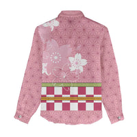 Japanese Asanoha Pattern Women Casual Shirt Charm Against Evil Spirits - Polynesian Pride