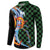 Japanese Asanoha Pattern Button Sweatshirt Sun Flame Slayer Dragon Hinokami Kagura Spirit - Polynesian Pride