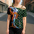 Japanese Asanoha Pattern Cross Shoulder Shirt Sun Flame Slayer Dragon Hinokami Kagura Spirit - Polynesian Pride