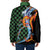Japanese Asanoha Pattern Padded Jacket Sun Flame Slayer Dragon Hinokami Kagura Spirit - Polynesian Pride