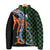 Japanese Asanoha Pattern Padded Jacket Sun Flame Slayer Dragon Hinokami Kagura Spirit - Polynesian Pride