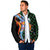 Japanese Asanoha Pattern Padded Jacket Sun Flame Slayer Dragon Hinokami Kagura Spirit - Polynesian Pride