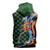 Japanese Asanoha Pattern Sleeveless Hoodie Sun Flame Slayer Dragon Hinokami Kagura Spirit - Polynesian Pride