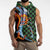 Japanese Asanoha Pattern Sleeveless Hoodie Sun Flame Slayer Dragon Hinokami Kagura Spirit - Polynesian Pride
