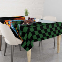 Japanese Asanoha Pattern Tablecloth Sun Flame Slayer Dragon Hinokami Kagura Spirit LT9 - Polynesian Pride