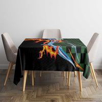 Japanese Asanoha Pattern Tablecloth Sun Flame Slayer Dragon Hinokami Kagura Spirit LT9 - Polynesian Pride