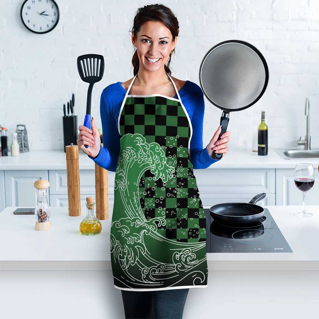 Japanese Asanoha Pattern Apron Water Breathing Slayer Dragon LT9 - Polynesian Pride