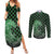 Japanese Asanoha Pattern Couples Matching Summer Maxi Dress and Long Sleeve Button Shirt Water Breathing Slayer Dragon - Polynesian Pride