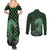 Japanese Asanoha Pattern Couples Matching Summer Maxi Dress and Long Sleeve Button Shirt Water Breathing Slayer Dragon - Polynesian Pride