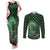 Japanese Asanoha Pattern Couples Matching Tank Maxi Dress and Long Sleeve Button Shirt Water Breathing Slayer Dragon - Polynesian Pride
