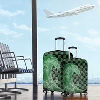 Japanese Asanoha Pattern Luggage Cover Water Breathing Slayer Dragon - Polynesian Pride