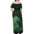 Japanese Asanoha Pattern Off Shoulder Maxi Dress Water Breathing Slayer Dragon - Polynesian Pride